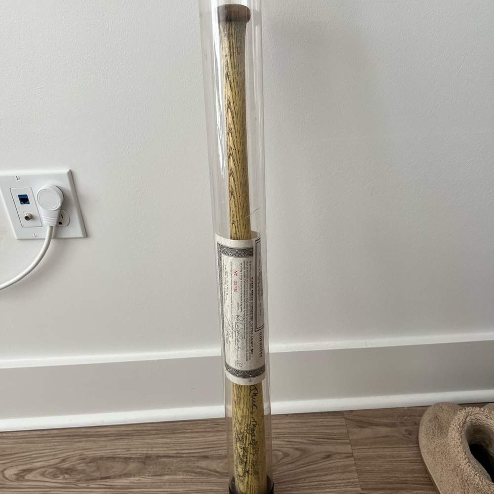 Signed Mickey Mantle Little League Bat